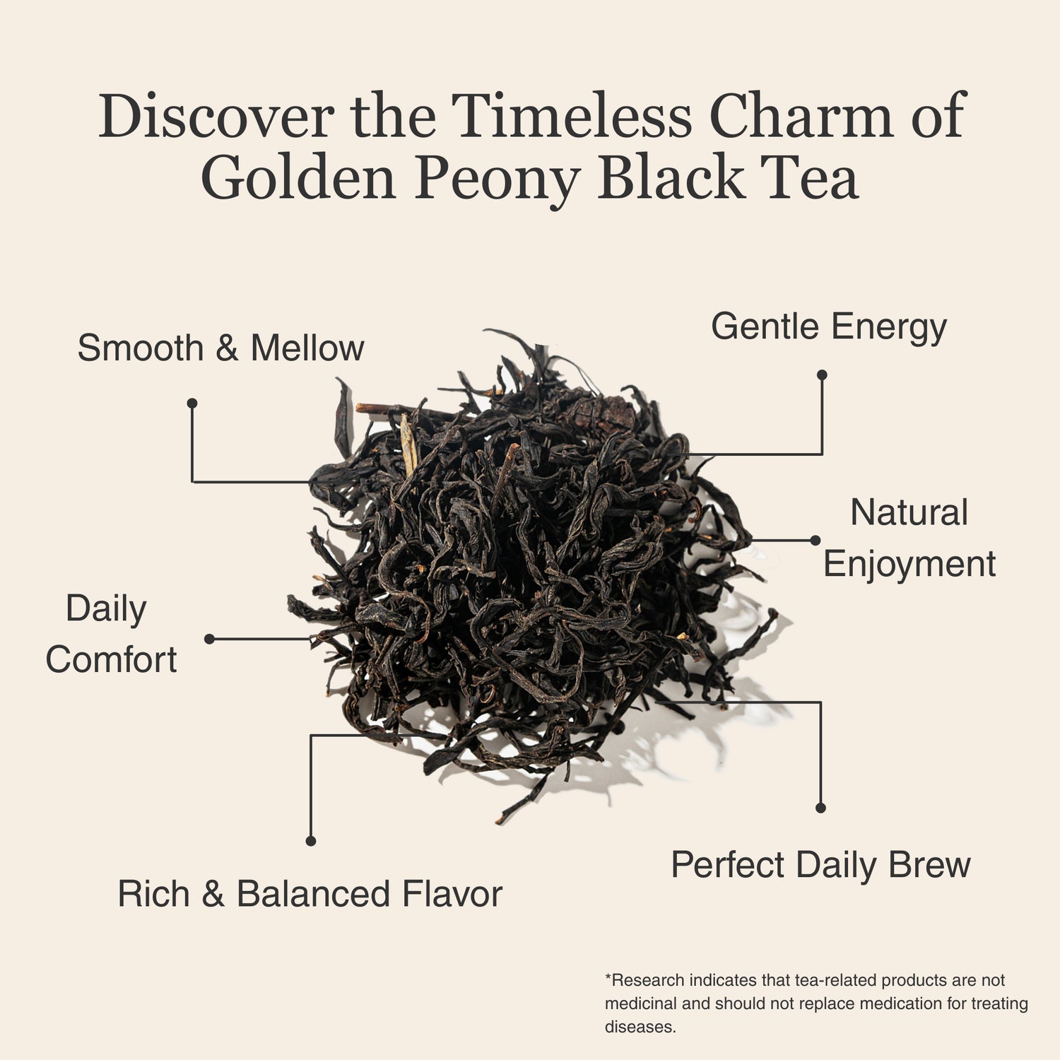 Golden Peony Black Tea – 50 g (1.8 oz)