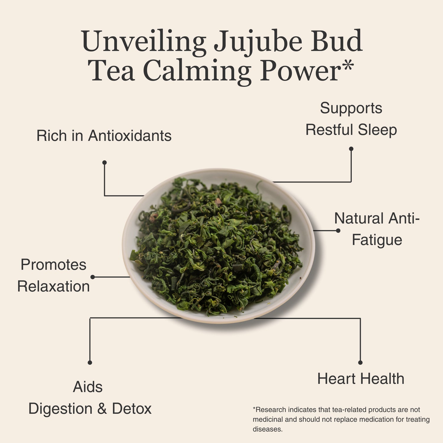 Millennia Wild Jujube Bud Herbal Tea – 50 g (1.8 oz)