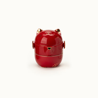 Fortune Cat Portable Tea Set with Travel Case