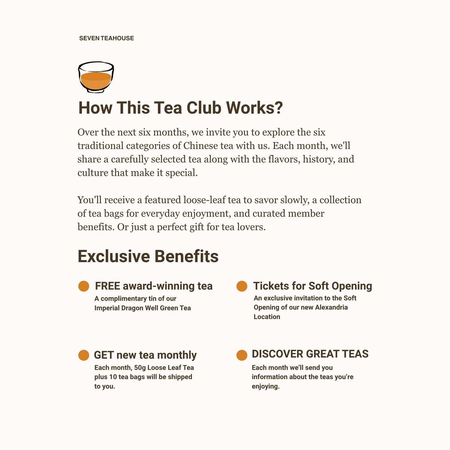 Seven Teahouse 2026 Tea Journey Membership