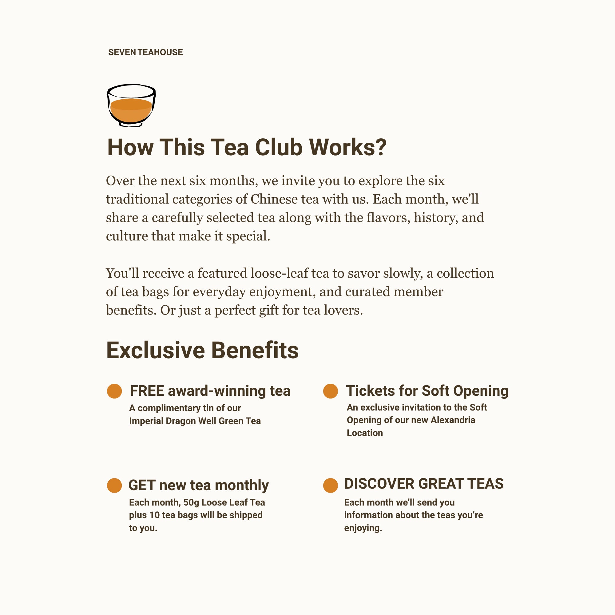 Seven Teahouse 2026 Tea Journey Membership